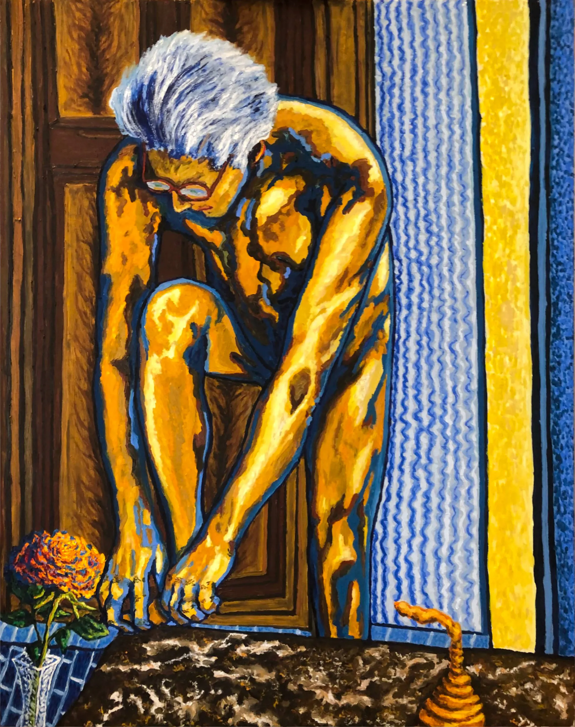 Self Portrait of James Biesecker in the Morning Toilet